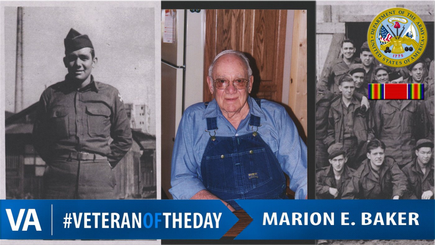 #VeteranOfTheDay Army Veteran Marion E. Baker