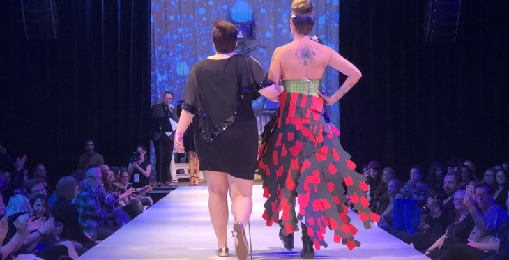 IMAGE: Sarah Alder and Tiffany Freeze on the runway