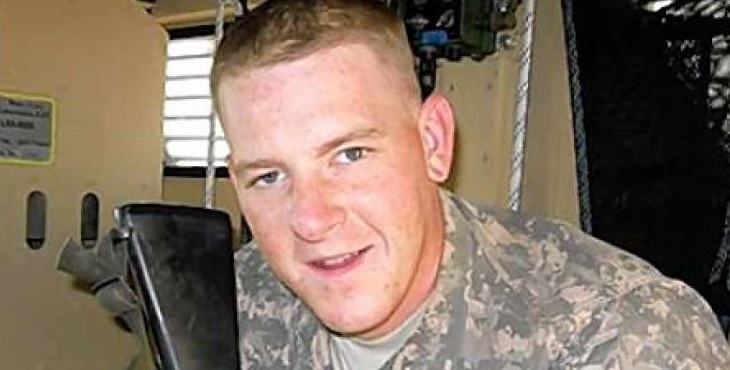 Photograph of Pfc. Benjamin B. Tollefson while deployed to Iraq in 2008