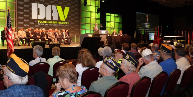 IMAGE: Acting VA Secretary Peter O’Rourke speaks to DAV members during 2018 national convention.