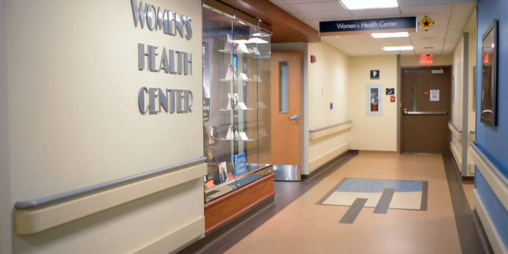 The Veteran Women’s Health Center entrance located at the Pittsburgh, Pennsylvania VA.