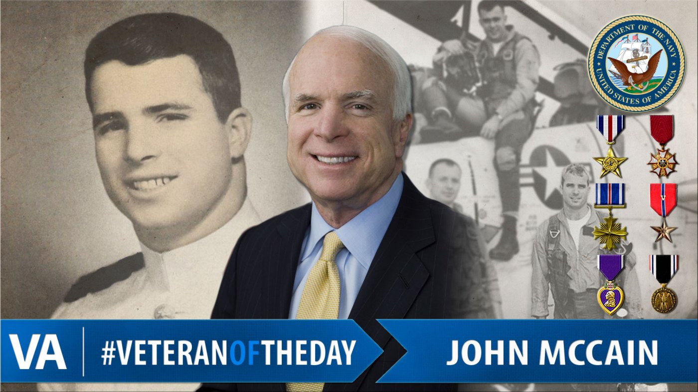 #VeteranOfTheDay Navy Veteran John McCain