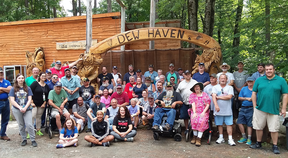 Veterans at the 3rd Annual Community Reintegration Outing at the Dew Haven Maine Zoo and Rescue