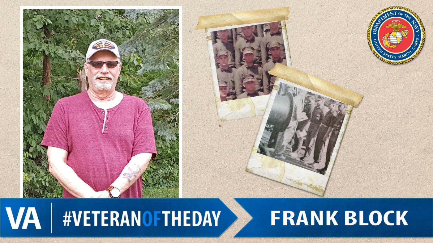 #VeteranOfTheDay Marine Veteran Frank Block