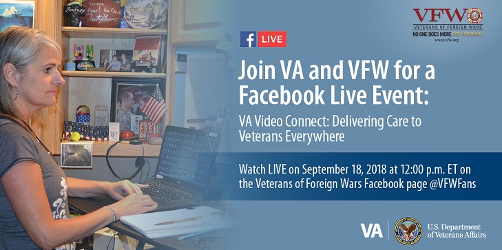 IMAGE: FB live event on VA Video Connect