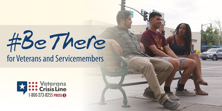 IMAGE:  #BeThere for service members and Veterans graphic
