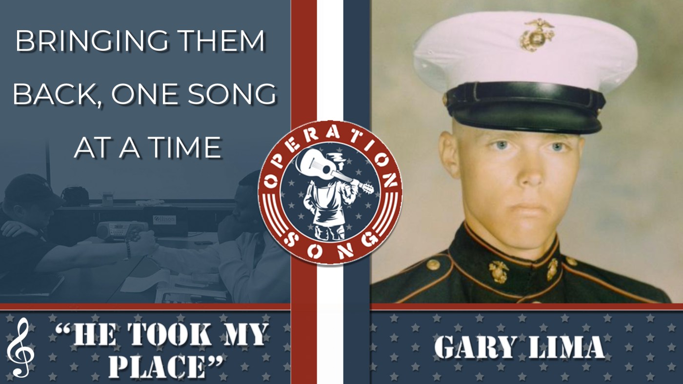 Operation Song graphic for the song, "He Took My Place," by Gary Lima.
