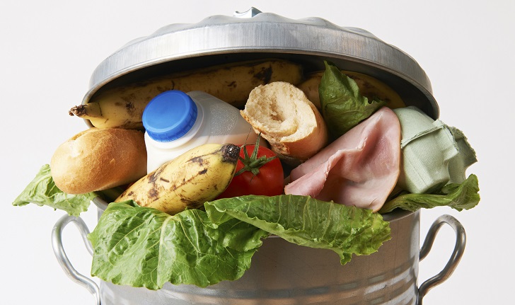 IMAGE: Food in a trash can