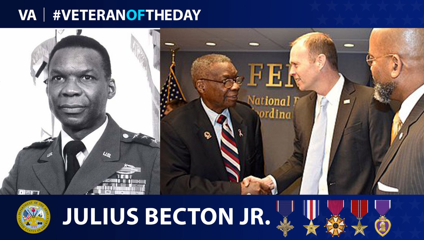 #VeteranOfTheDay Army Veteran Julius W. Becton Jr
