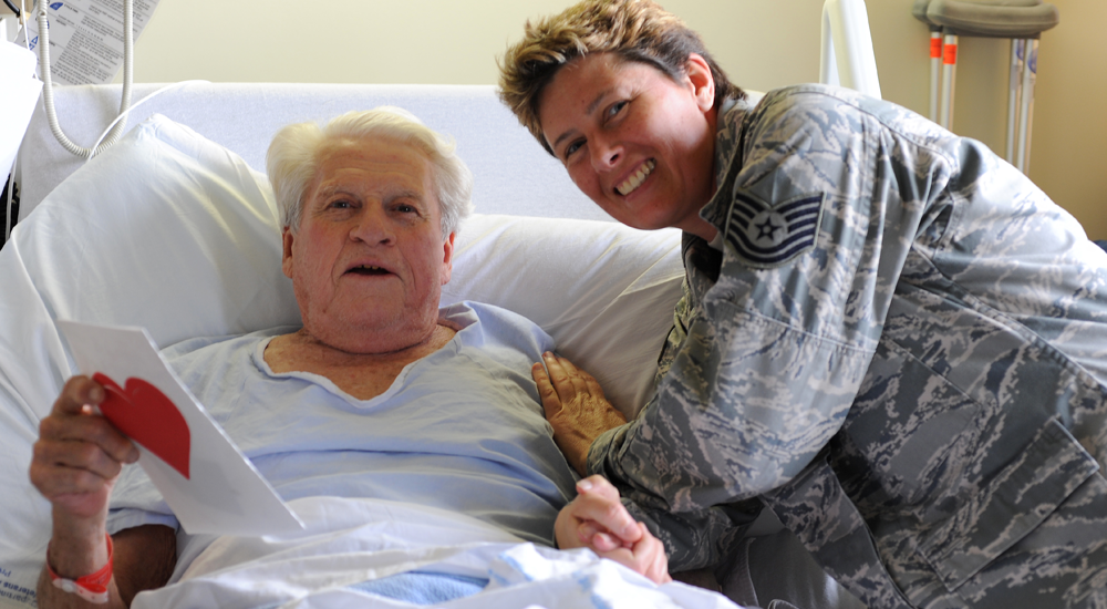 Elderly Vet with soldier