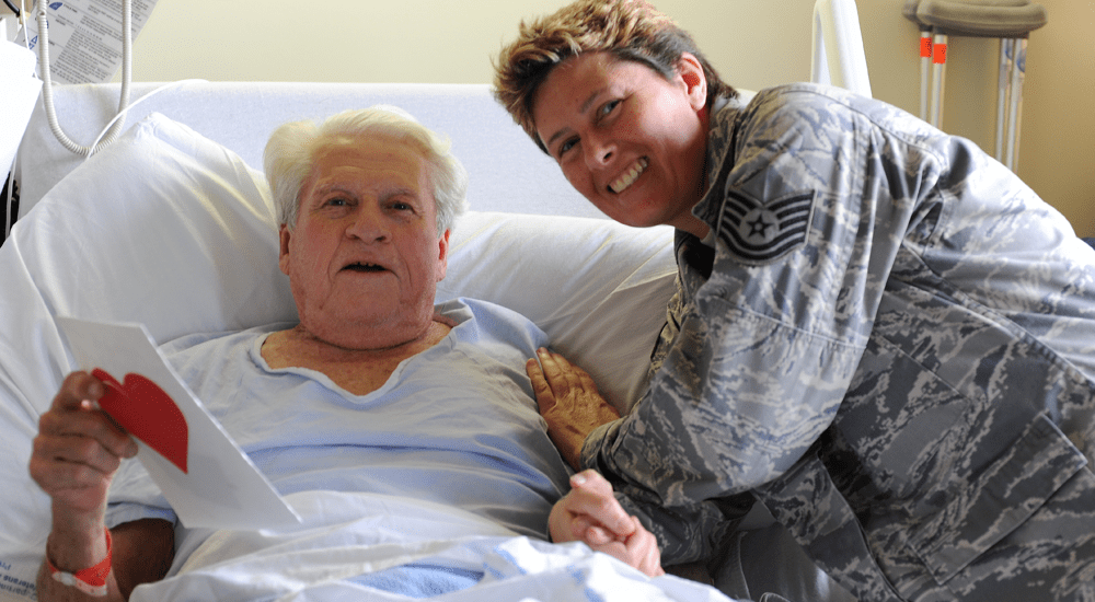 Elderly Vet with soldier