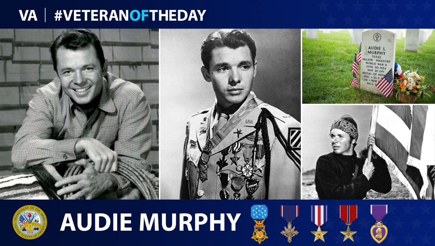 #VeteranoftheDay Audie Murphy