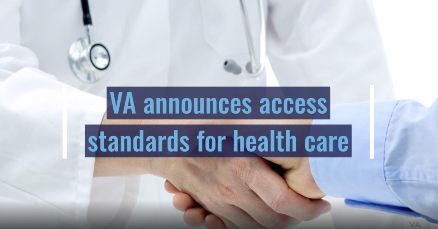 Screen capture of VA video for Proposed Rules for Veteran Community Care
