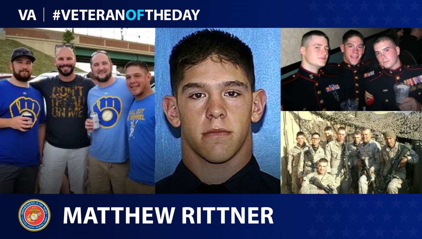 #VeteranoftheDay graphic of Matthew Rittner