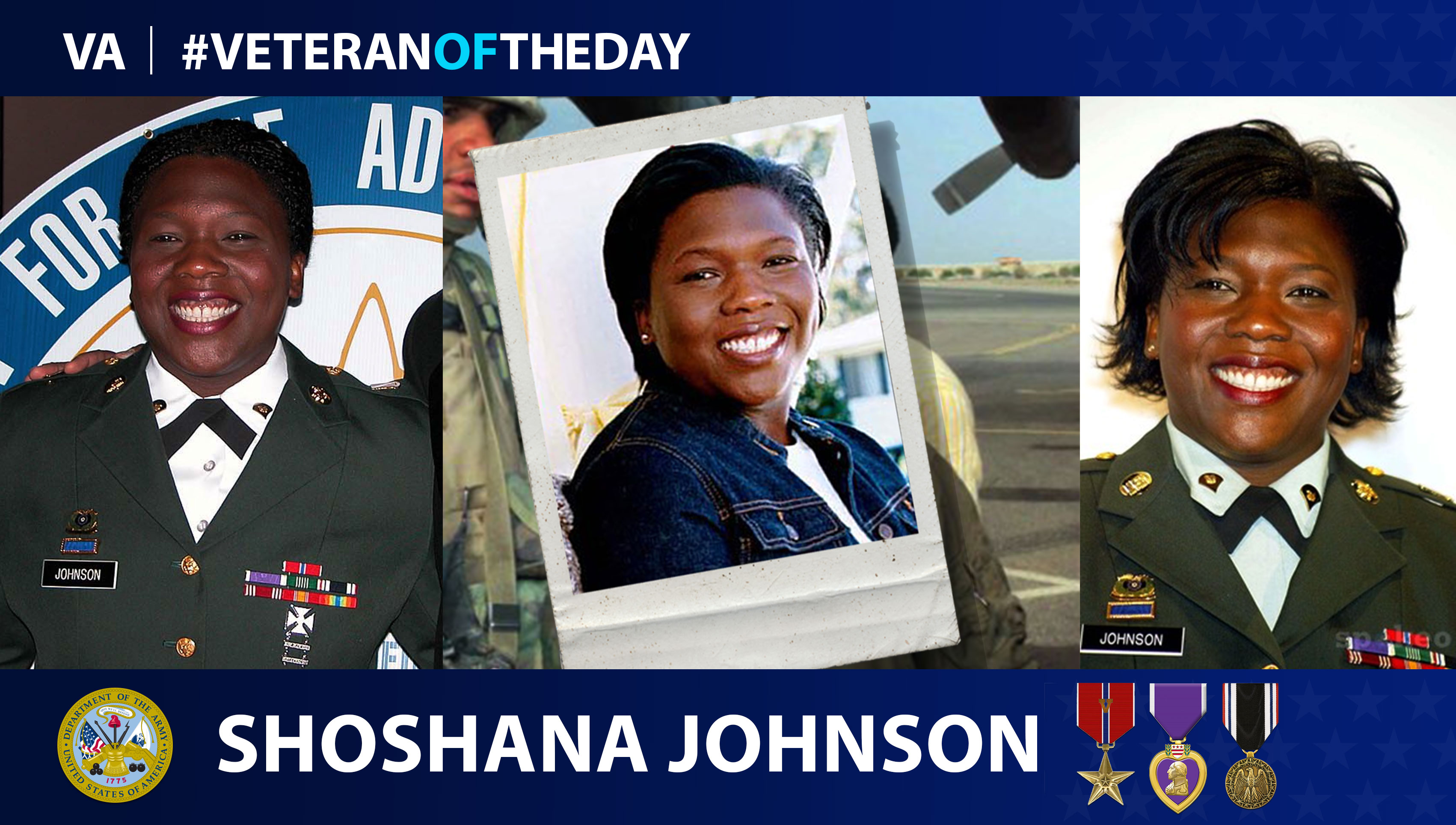 Veteran of the Day graphic for Shoshana Johnson