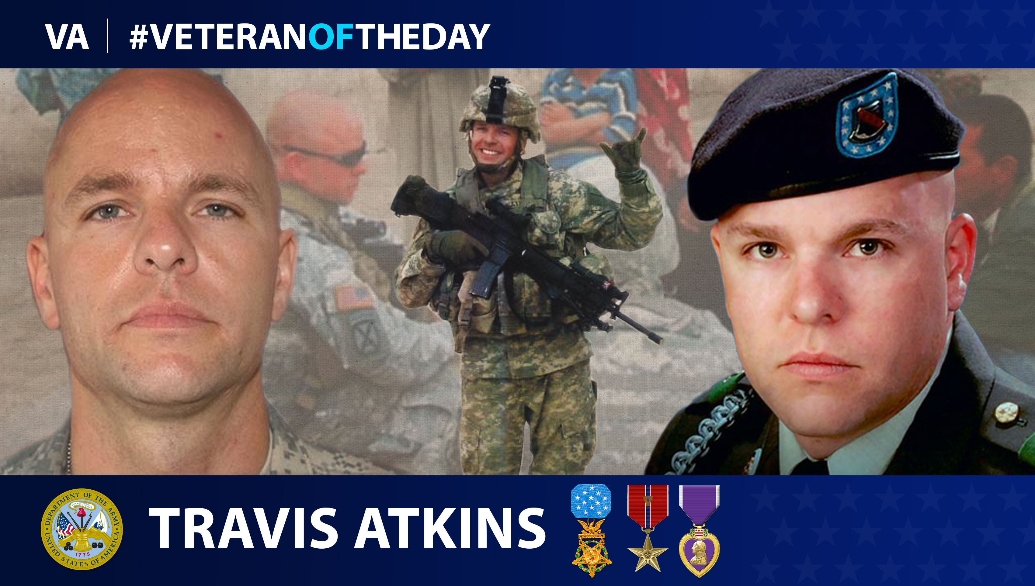 #VeteranOfTheDay Army Veteran Travis Atkins - VA News