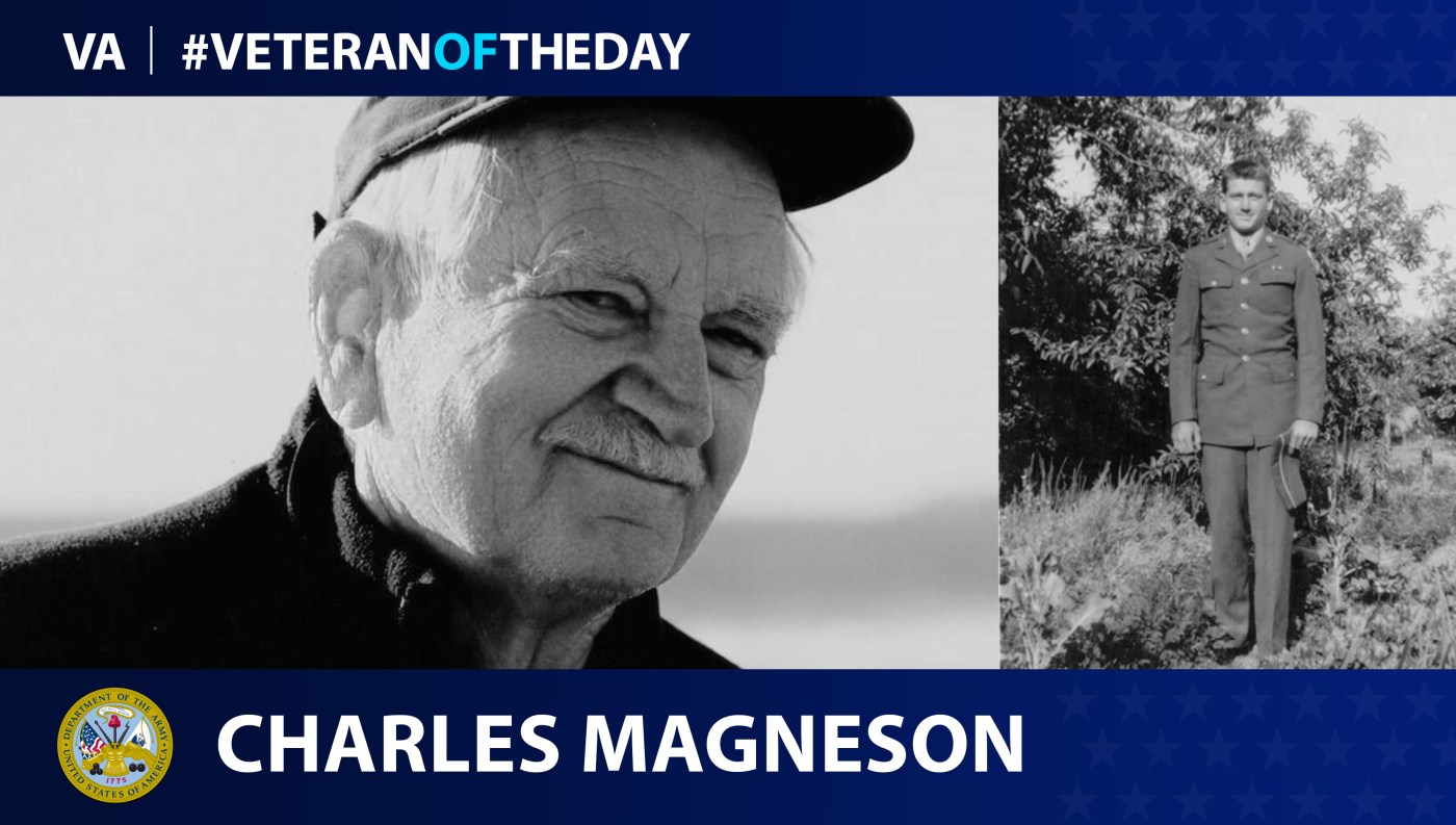 Veteran of the Day graphic for Charles Magneson