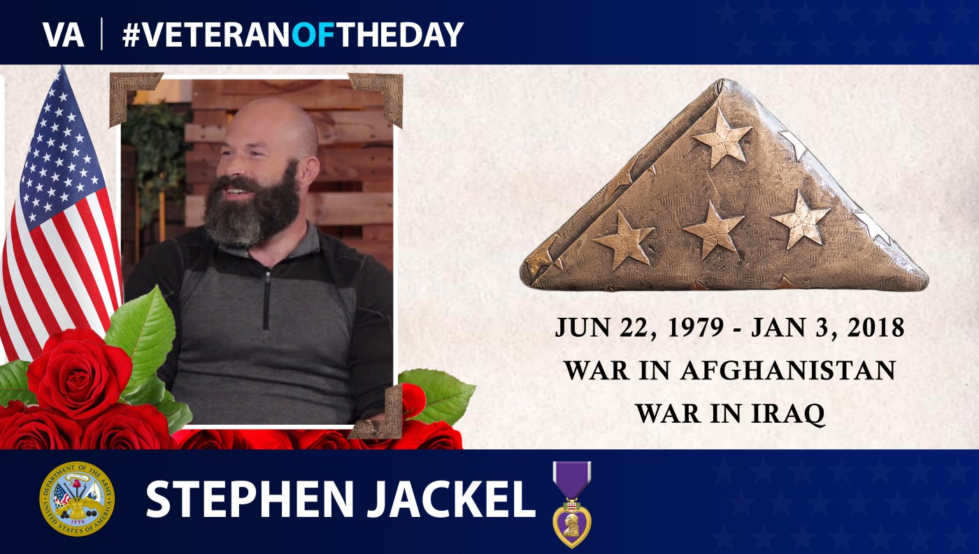 Veteran of the Day graphic for Stephen Jackel