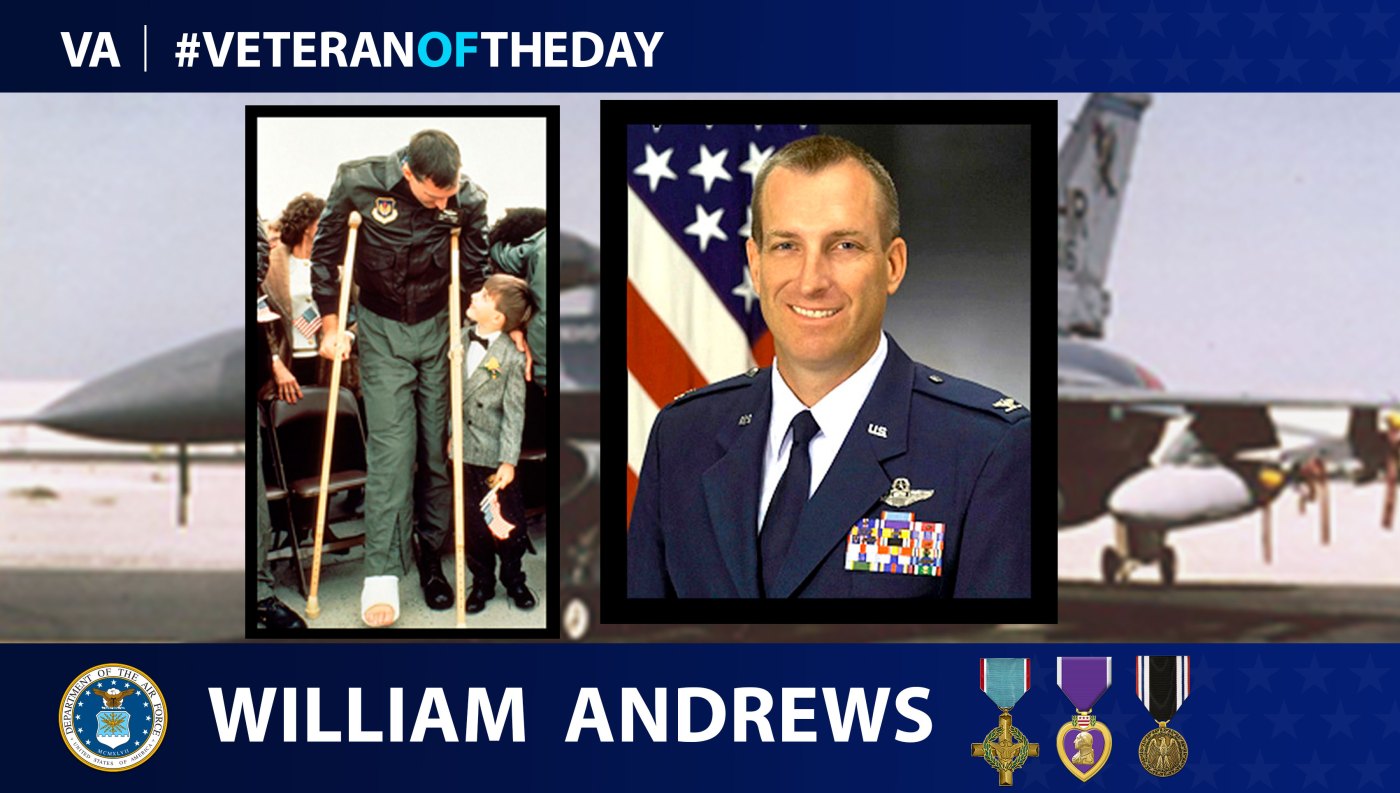 Veteran of the Day graphic for William Andrews.