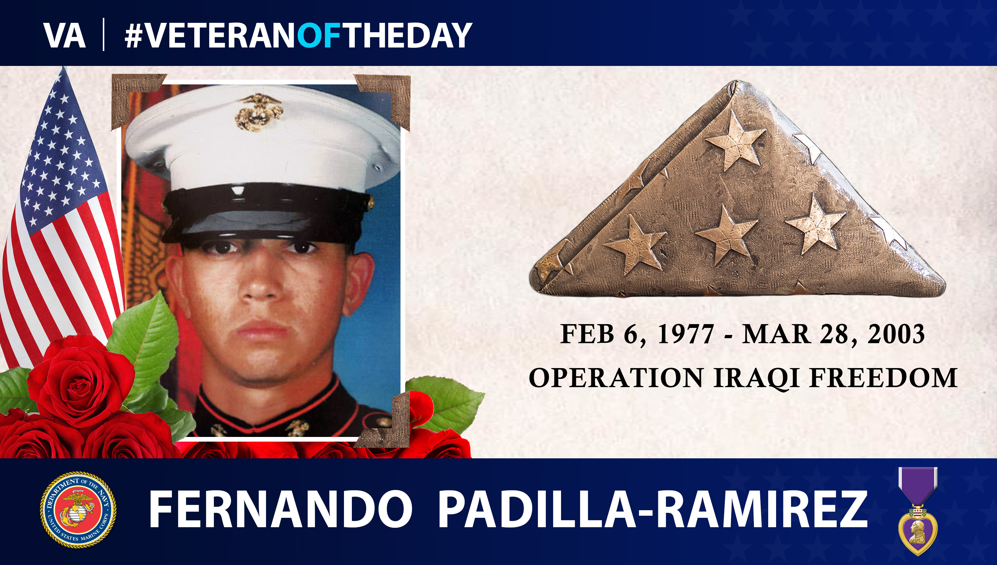 VeteranOfTheDay Marine Corps Veteran Fernando PadillaRamirez VA News