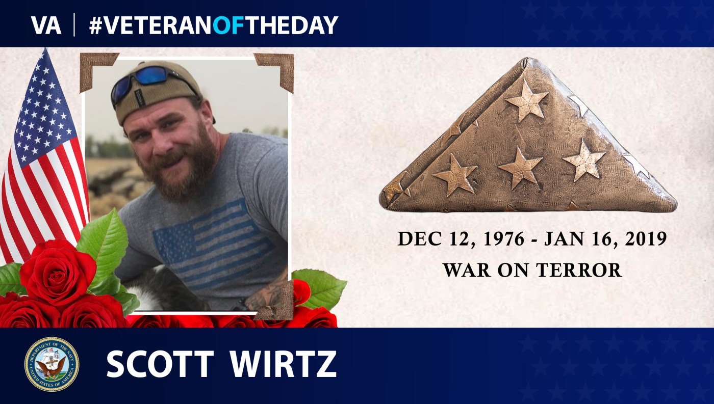 Veteran of the Day graphic for Scott Wirtz