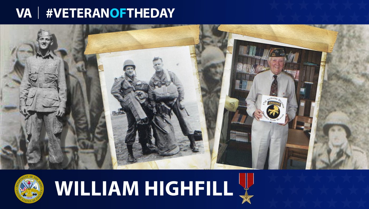 Veteran of the Day graphic for William Highfill