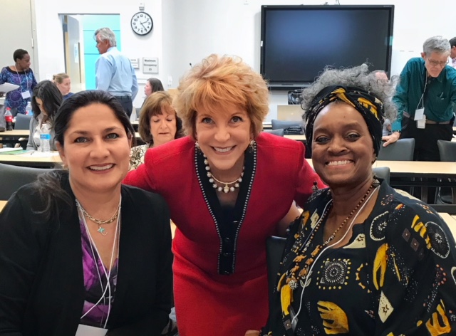 Dr. Lynda Davis, Chief Veterans Experience Officer meets with women Veterans and caregivers in Las Vegas.