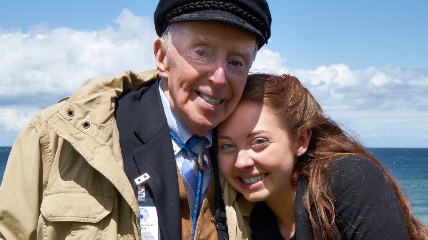 Veteran Don McCarthy with documentary Director Charlotte Juergens.