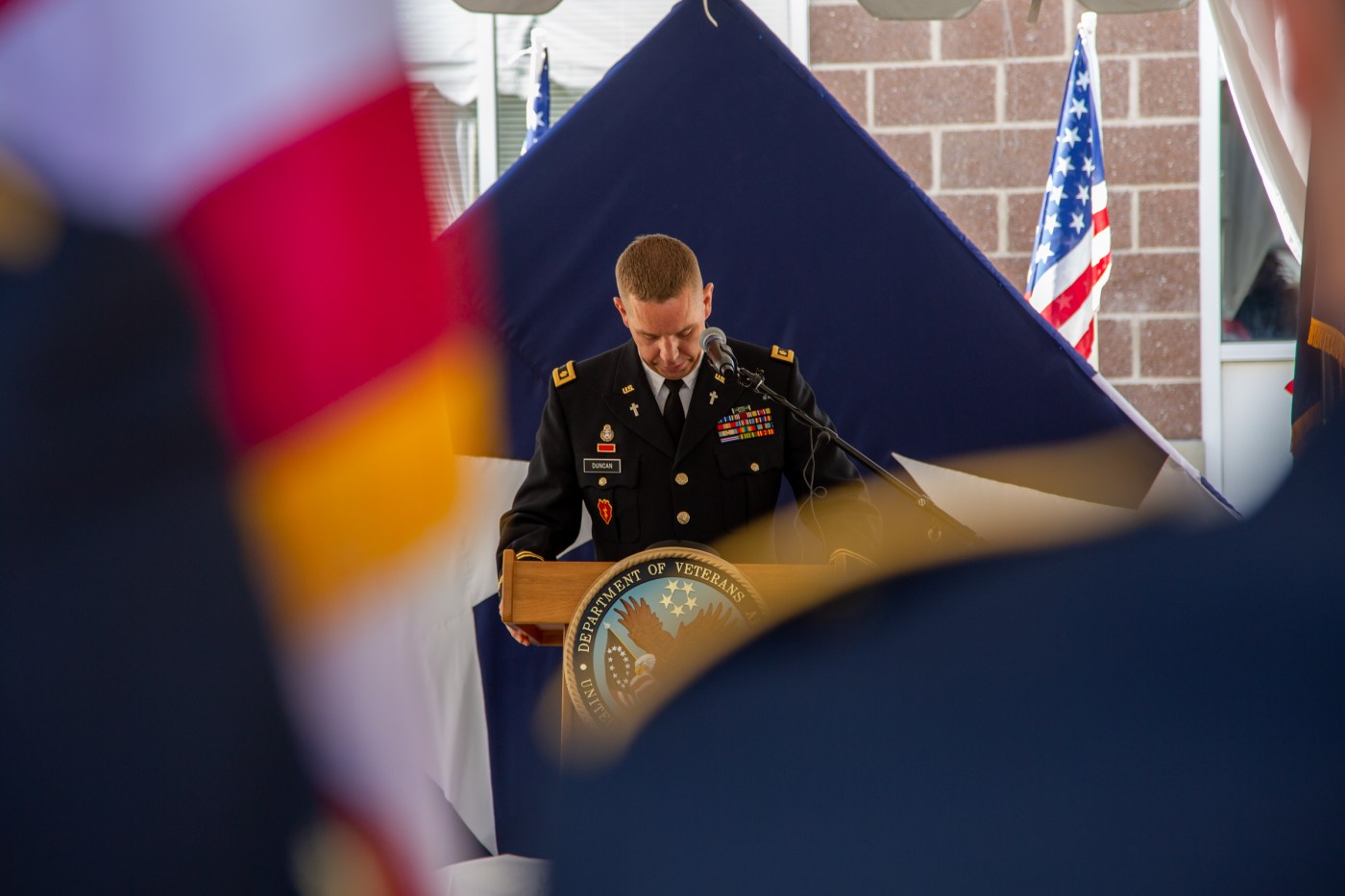 Rededication ceremony for Maj. Brent Taylor.