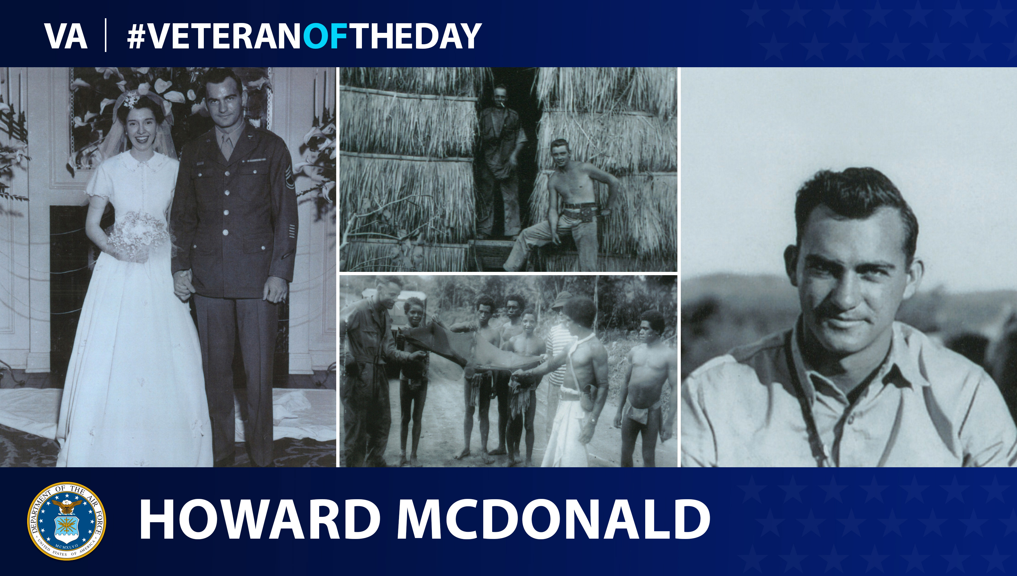Veteran of the Day graphic for Howard McDonald