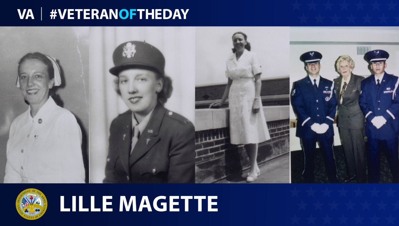 Veteran of the Day graphic Lille Magette