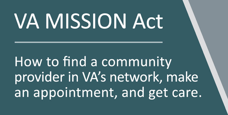 VA MISSION Act: Finding a community provider, making appointments, and getting care