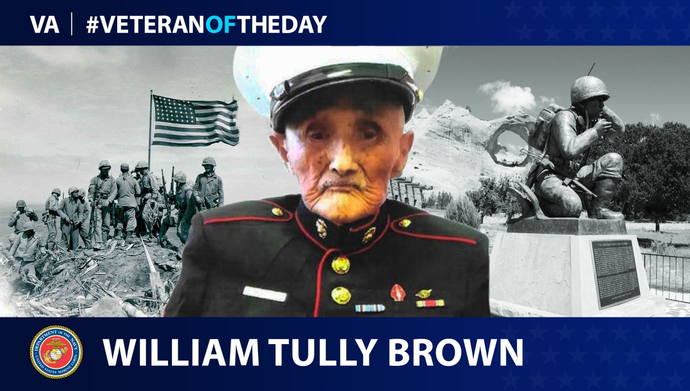 Veteran of the Day graphic for William Tully Brown.