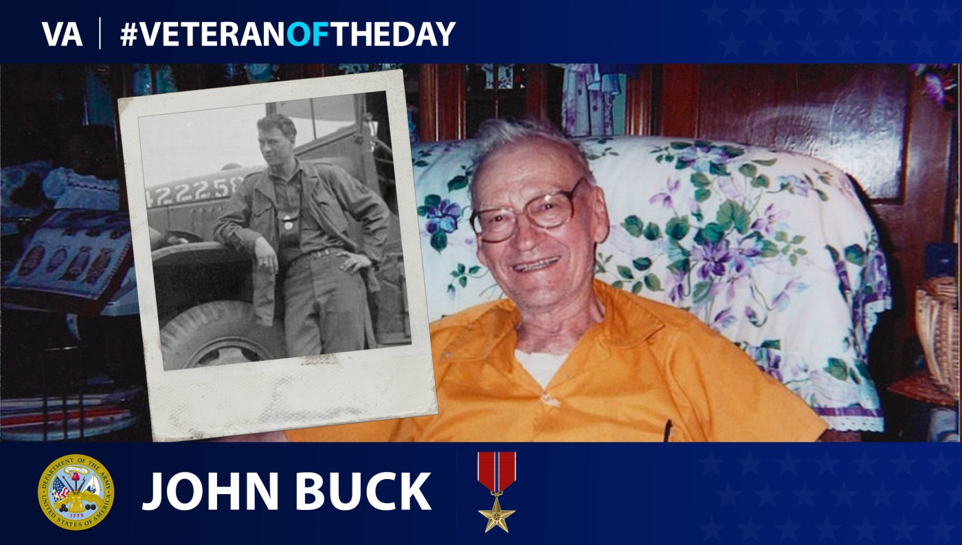 Army Veteran John P. Buck is today's Veteran of the Day.