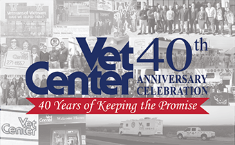 vet center graphic celebrating 40th anniversary