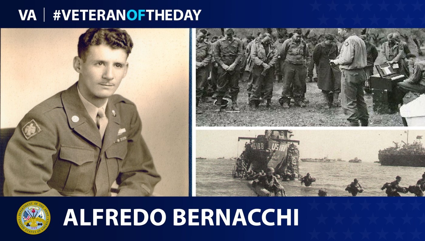 Today's Veteran of the Day is Alfredo Bernacchi.