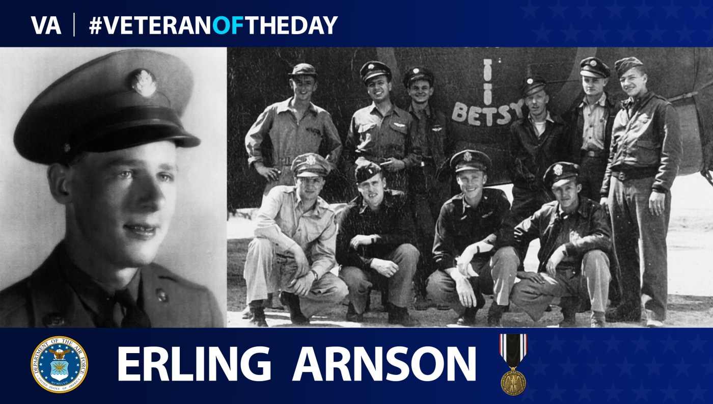 #VeteranOfTheDay Army Air Forces Veteran Erling L. Arnson