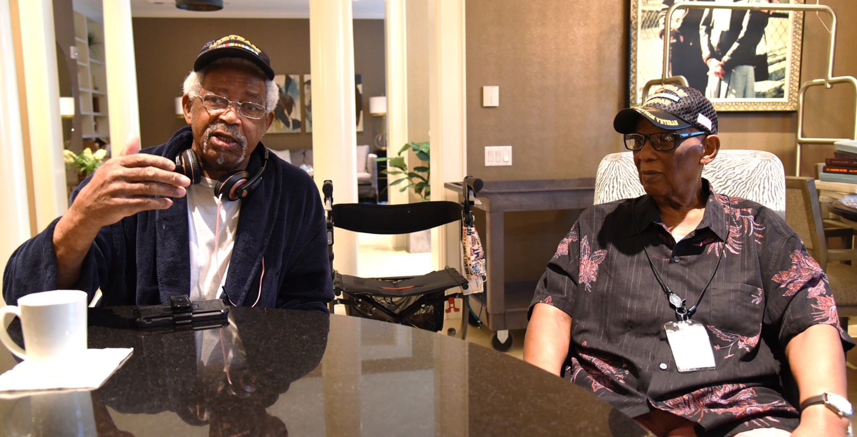 Two Veterans battle cancer with help from Fisher House.