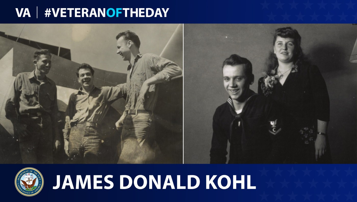 Today's Veteran of the Day is James Donald Kohl.