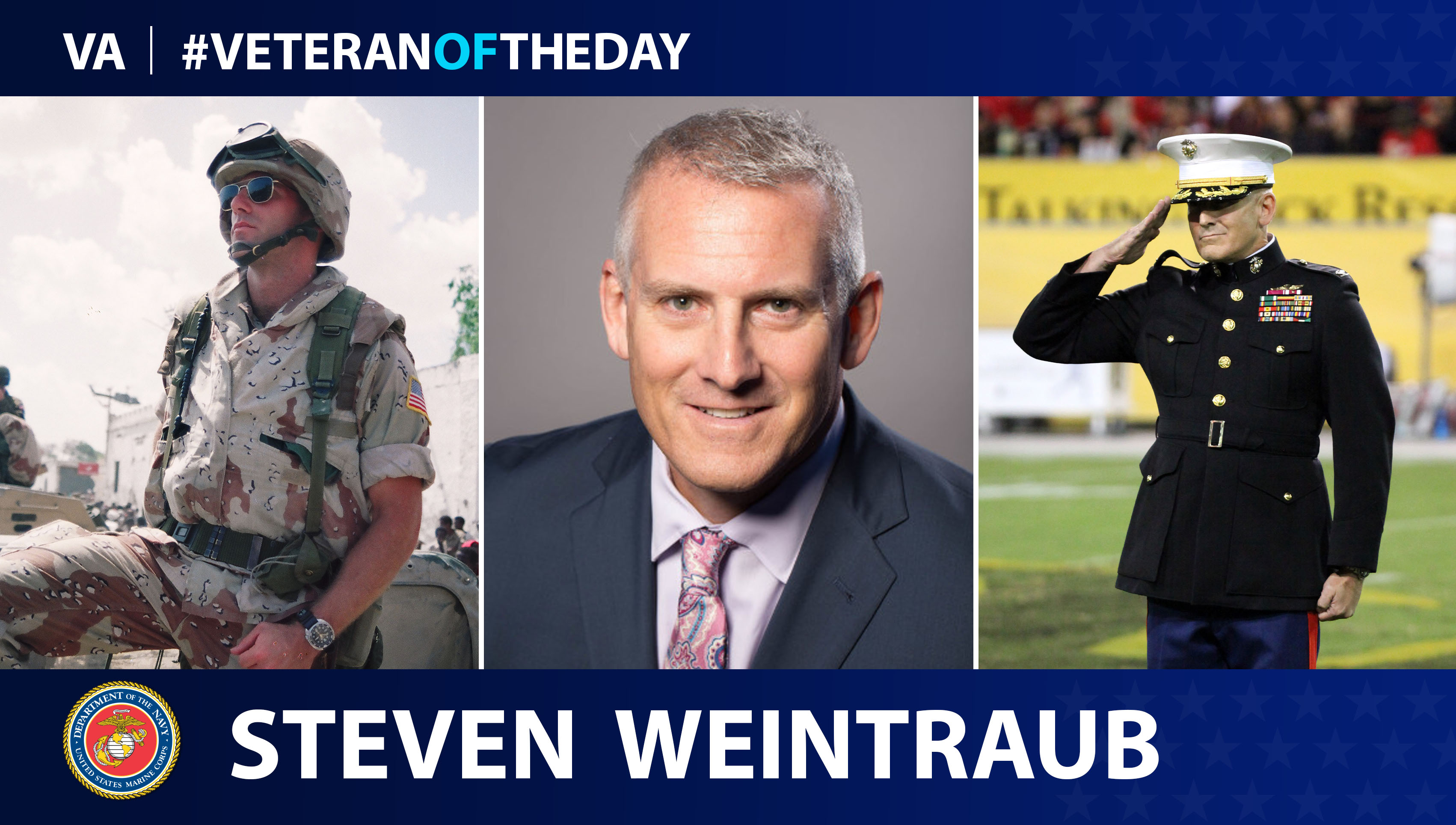 Marine Veteran Steve Weintraub is today's Veteran Of The Day.