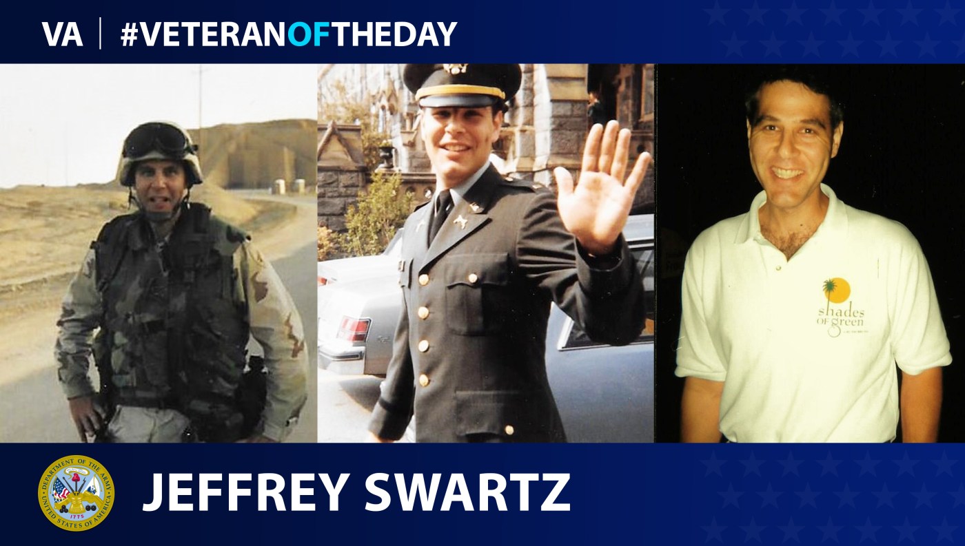 Jeffrey Swartz is today's Veteran Of The Day.