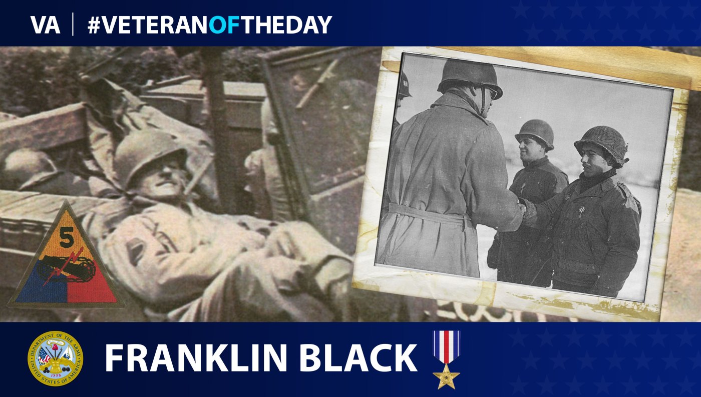 Today's Veteran of the Day is Frank Black.