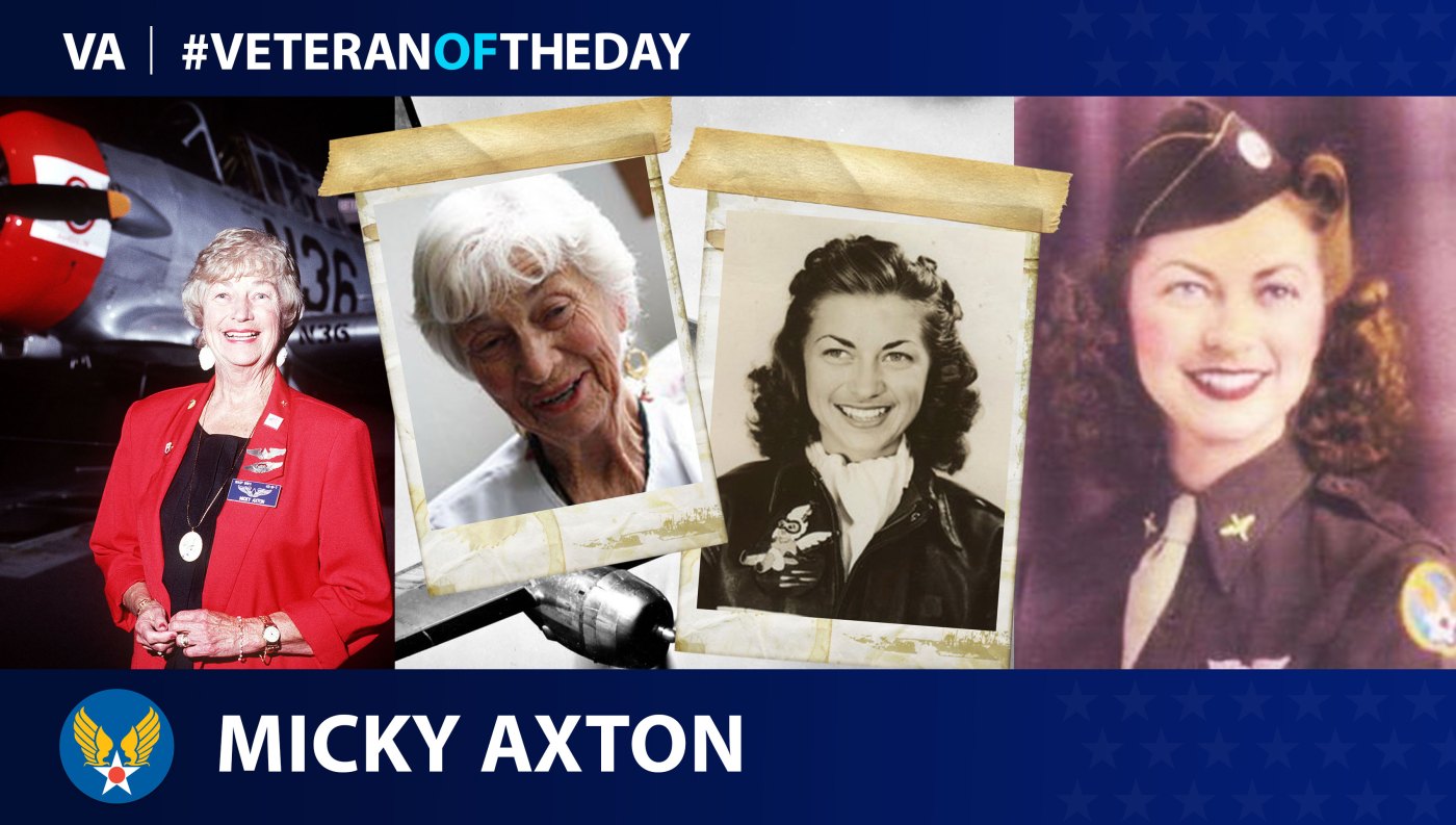 #VeteranOfTheDay Women Airforce Service Pilots Veteran Mildred Darlene “Micky” Tuttle Axton