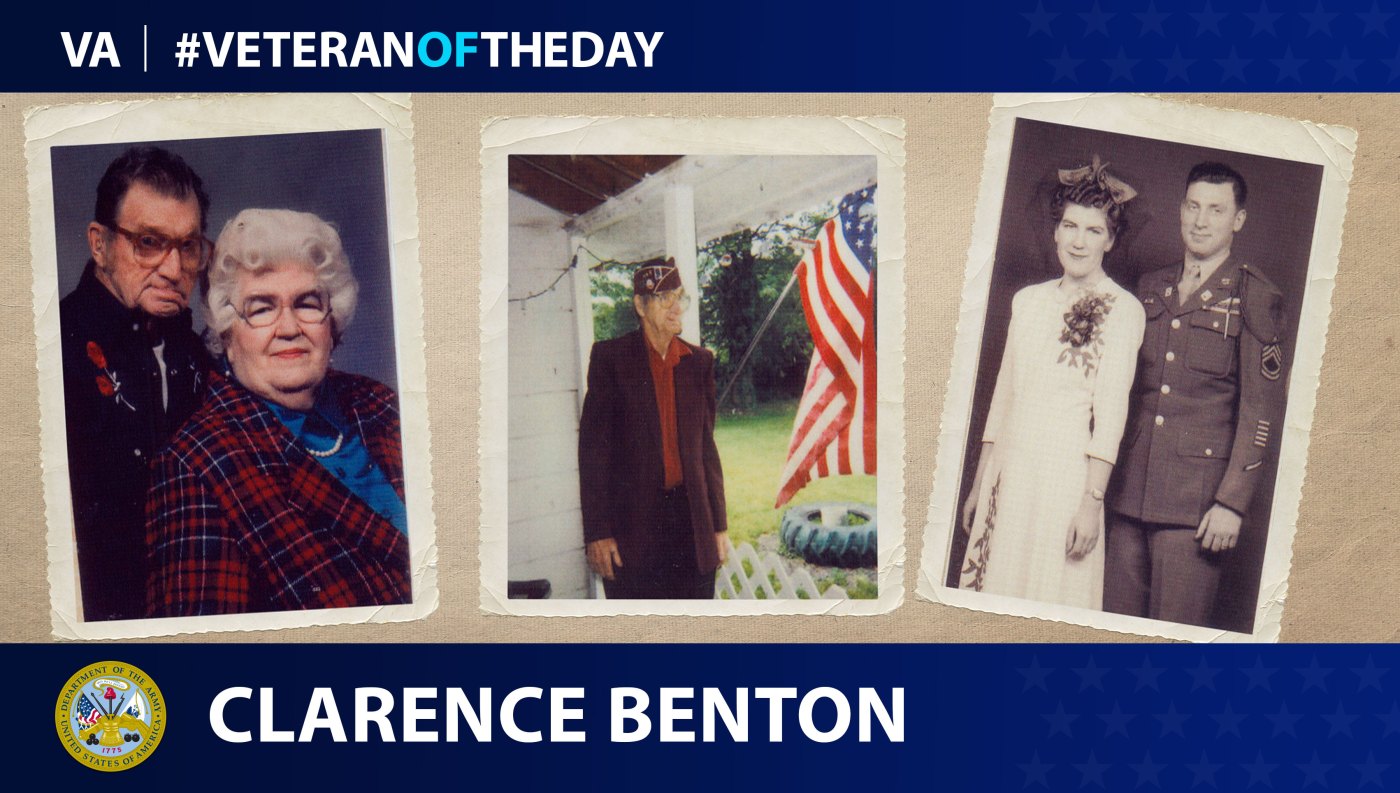 Today's #VeteranOfTheDay is Clarence Benton.