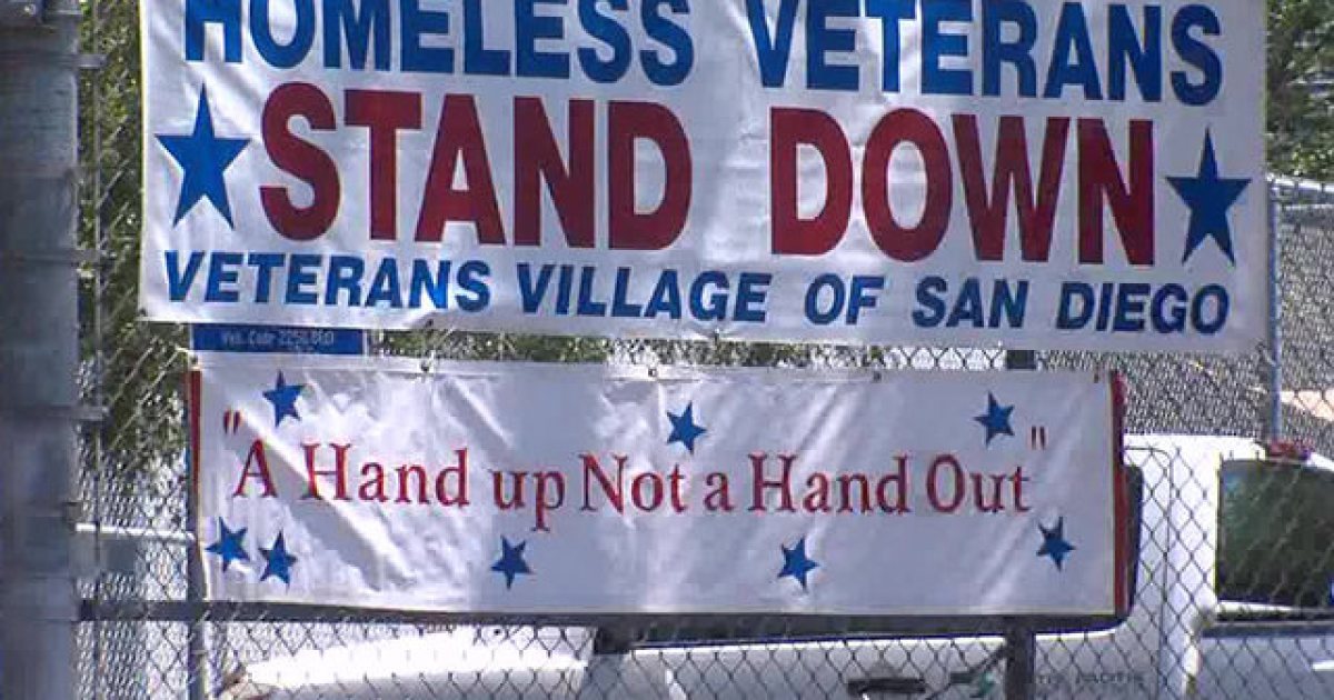 Banner at the 2019 Stand Down in San Diego, California.