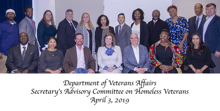 The 2019 VA Homeless Veterans Advisory Committee recent met to assess VA's programs.