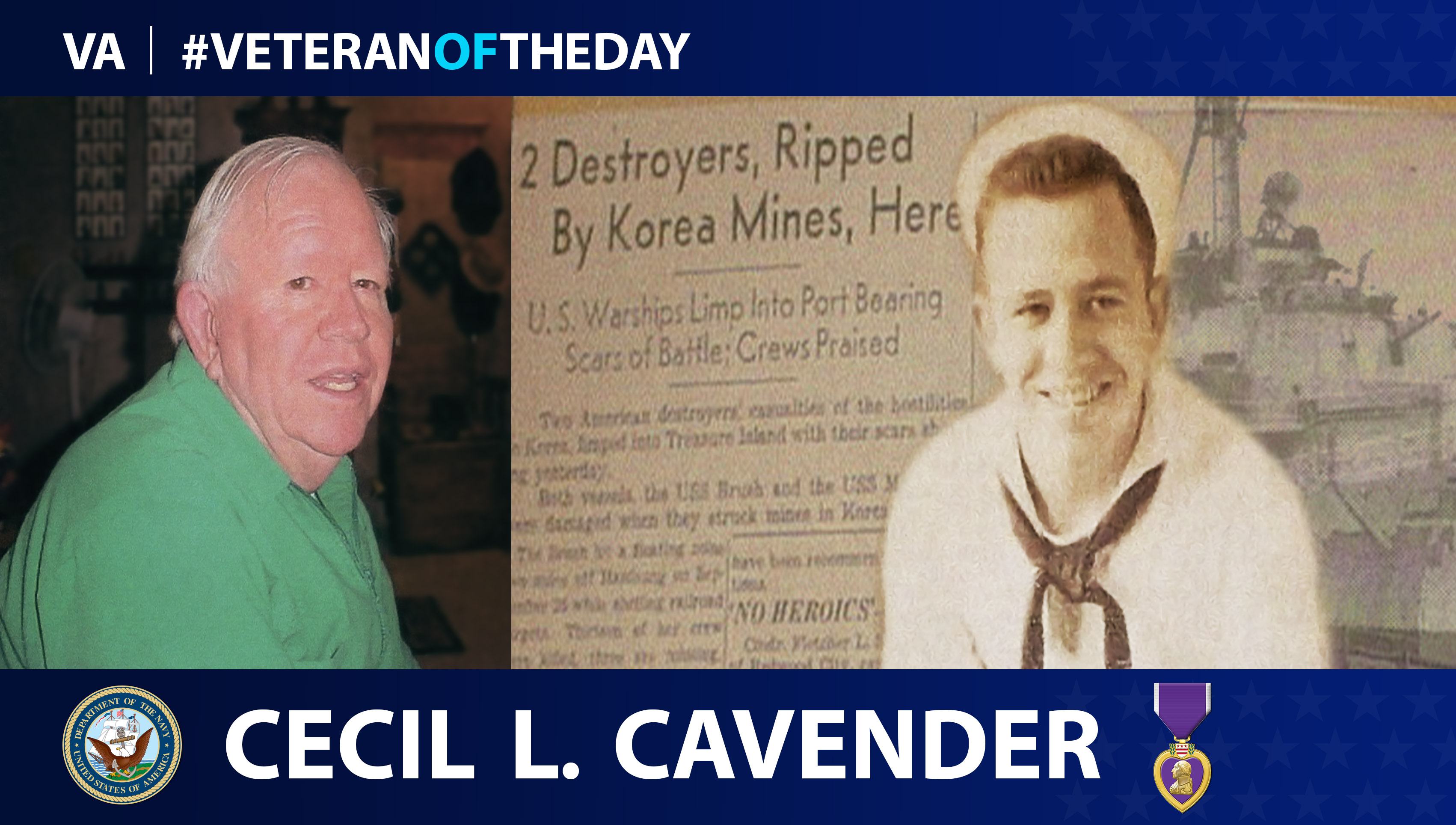 Cecil Cavender is today's Veteran of the Day.