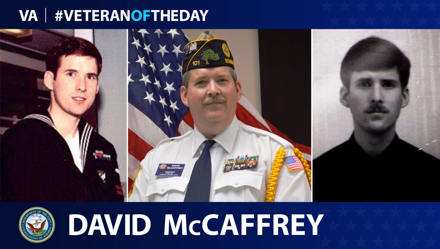 David McCaffrrey is today's Veteran of the Day.