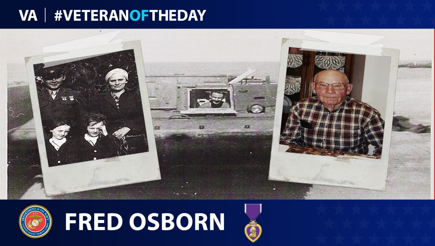 Today's Veteran of the Day is Fred Osborn.