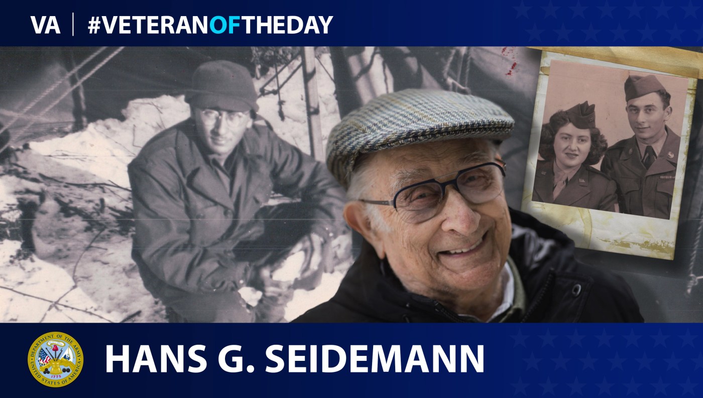 Hans Seidemann is today's Veteran of the Day.
